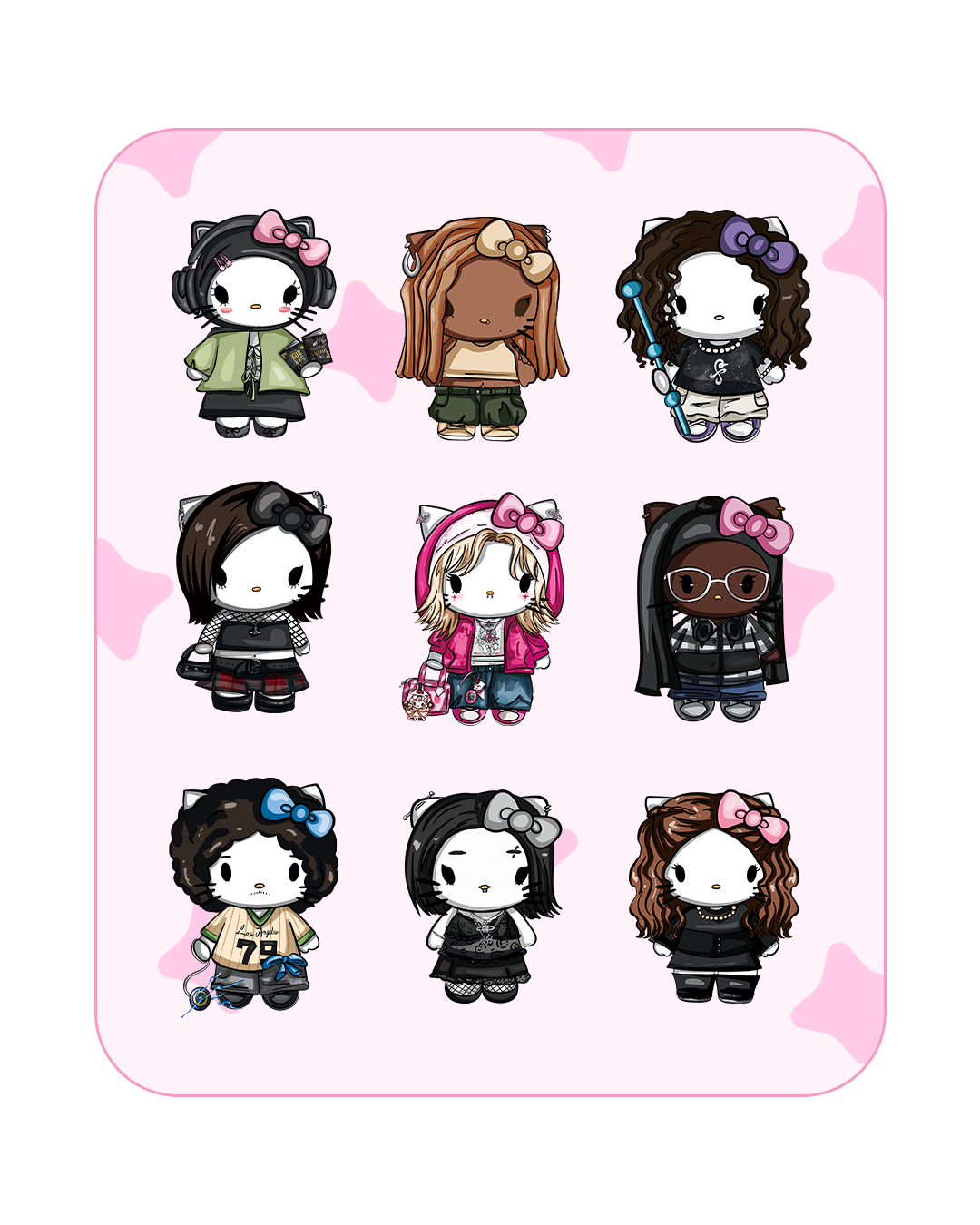 Porte-clés Kitty personnalisé