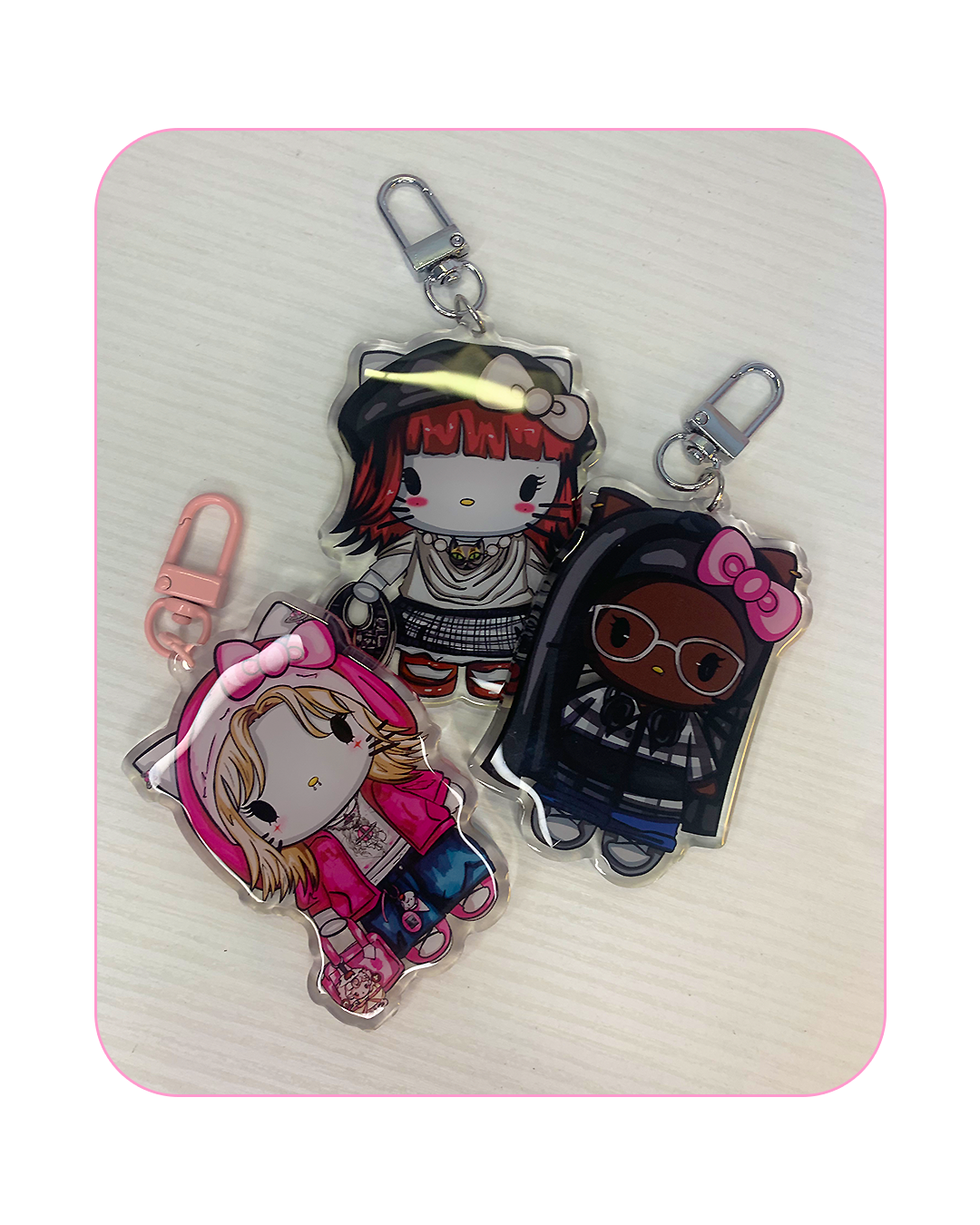 Porte-clés Kitty personnalisé