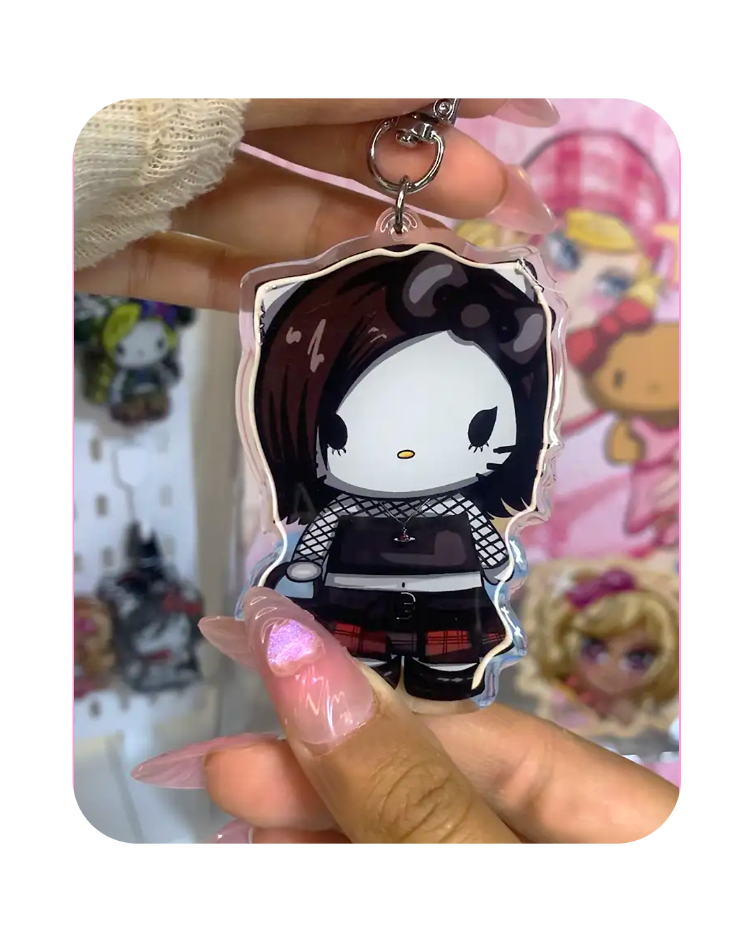 Porte-clés Kitty personnalisé