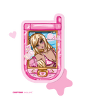 sticker Crêpe 「on the phone」