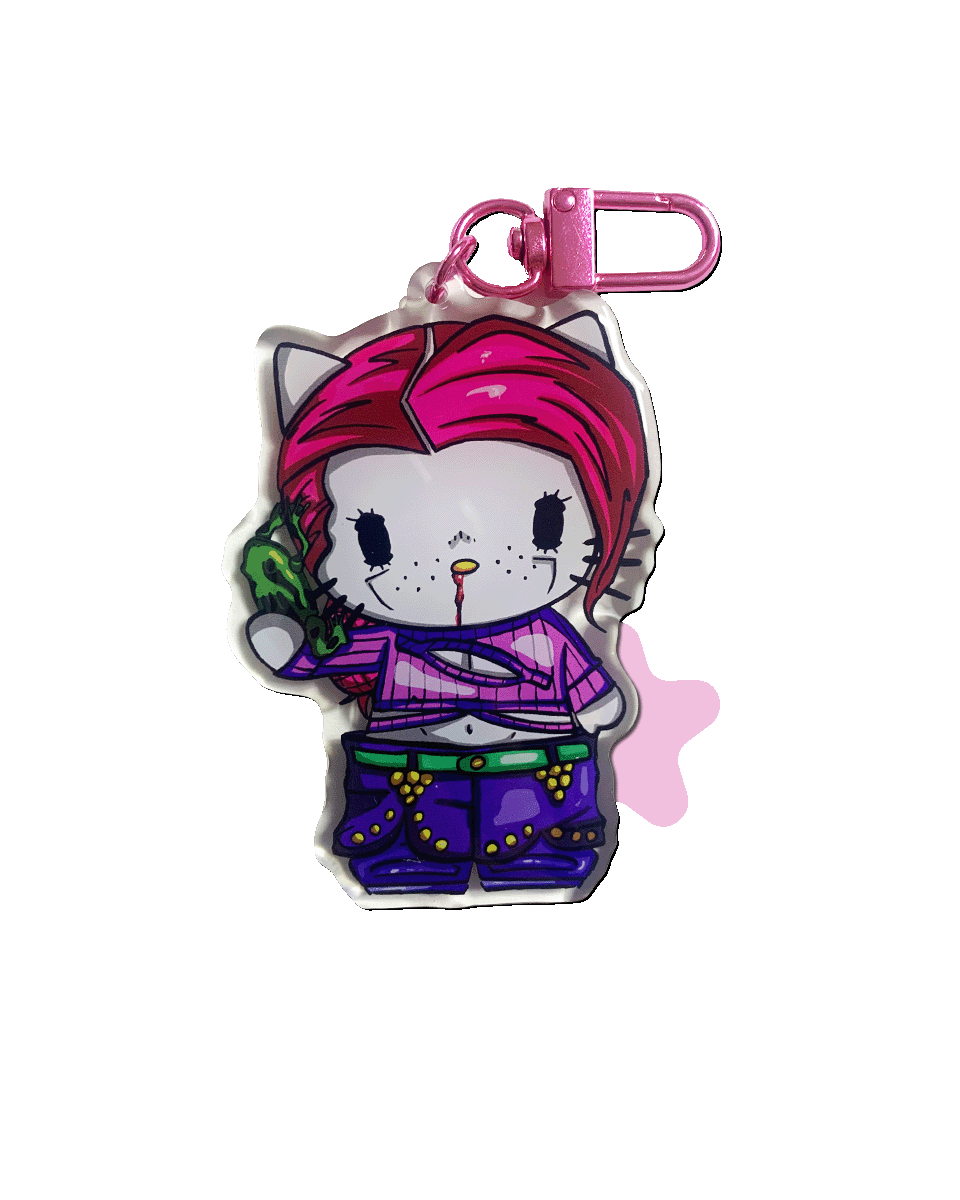 Porte-clés kitty 𓆏 double 𓋼