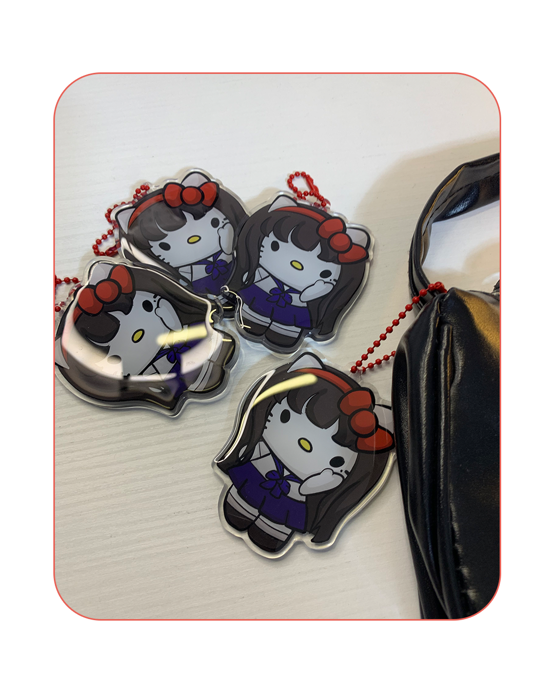 Porte-clés Kitty personnalisé