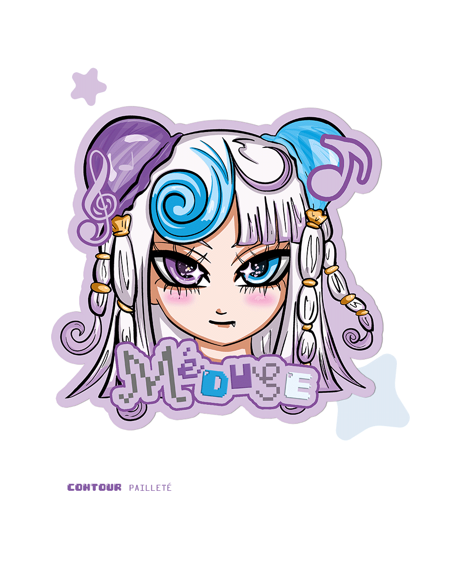 Sticker Méduse