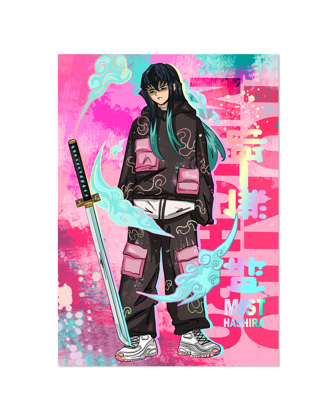 Mist hachira print A4 | holographique