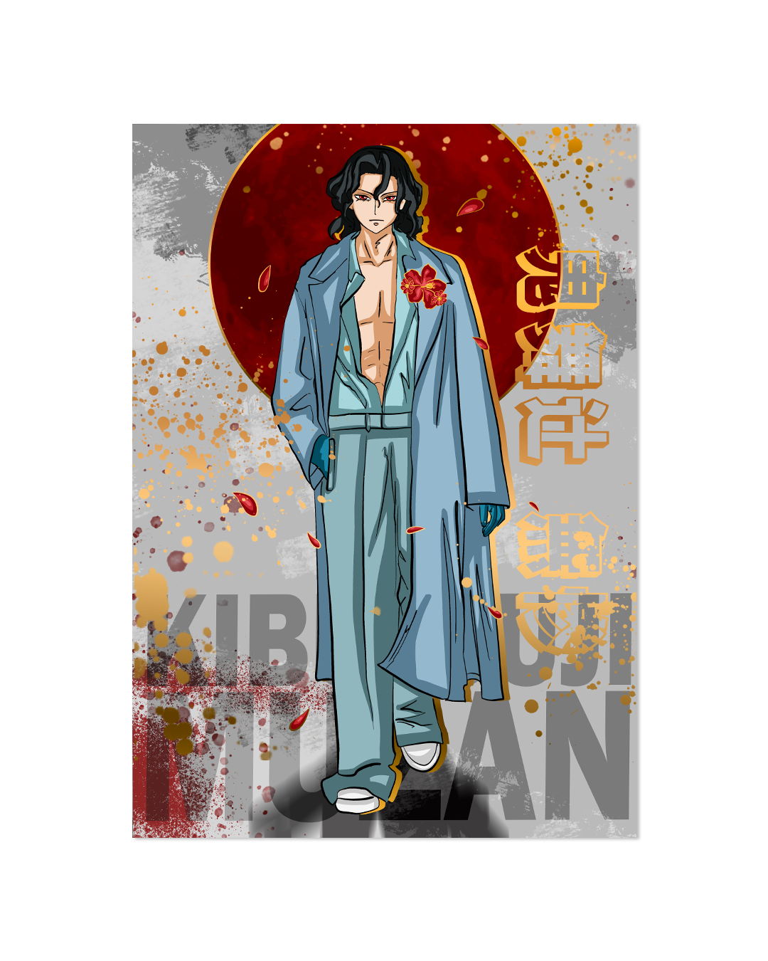 Kizuki print A4 | Effet doré