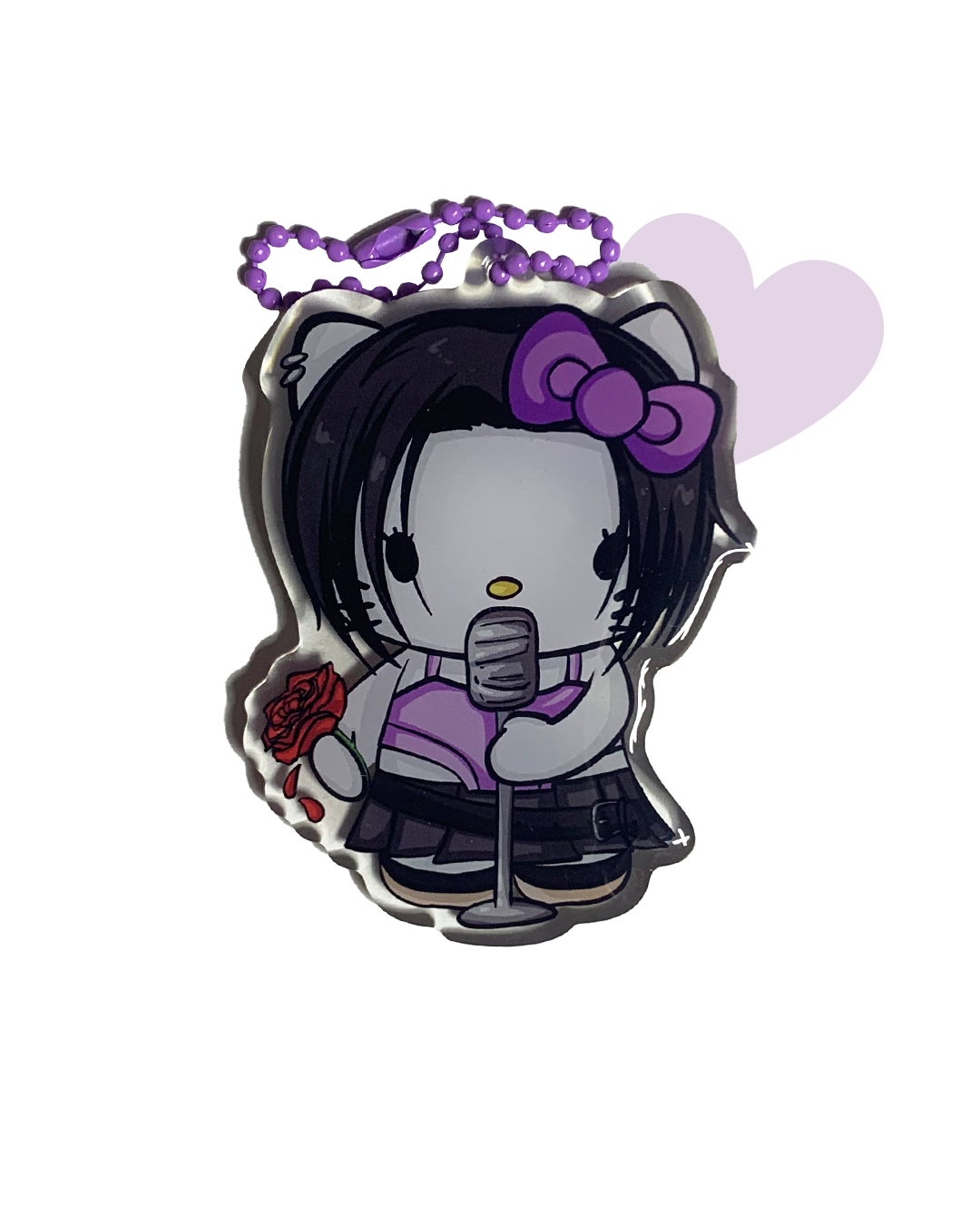 Porte-clés Kitty Broken rose