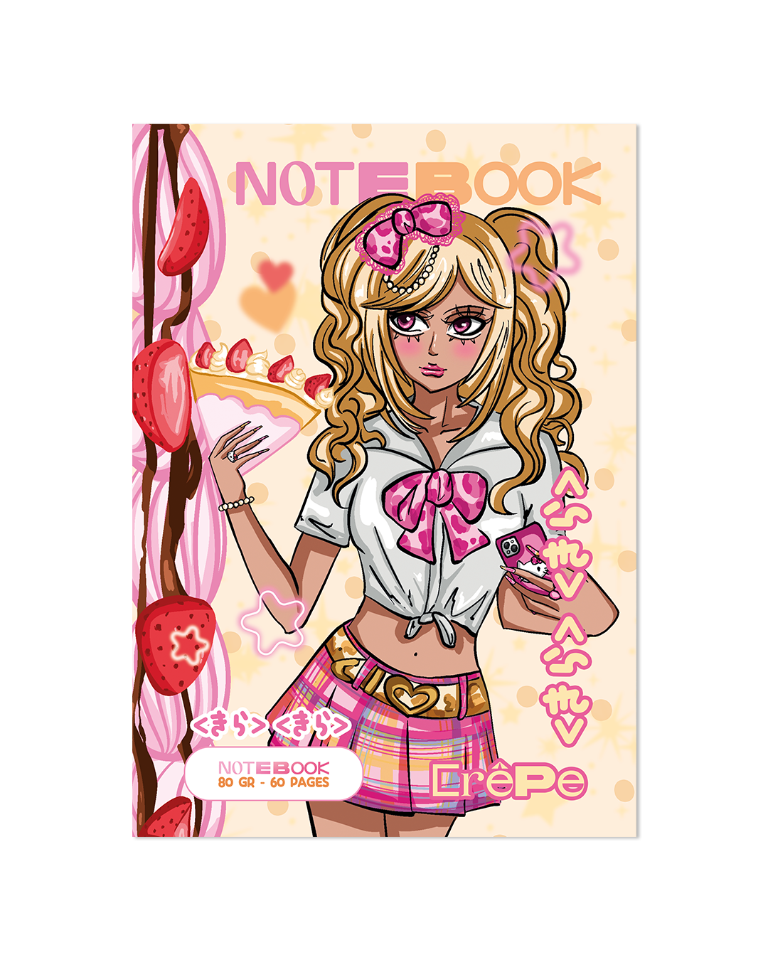 Notebook B5 < crêpe >