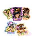 pack sticker XL star STAR ゴゴゴ✮⋆˙