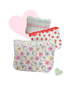 Pochette à zip matelassée