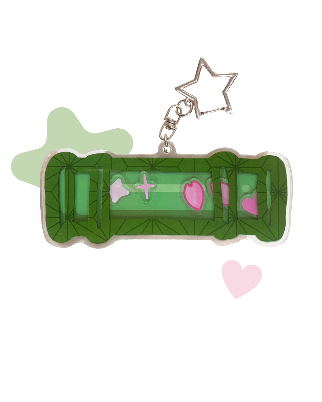 Porte-clés shaker Pink demon