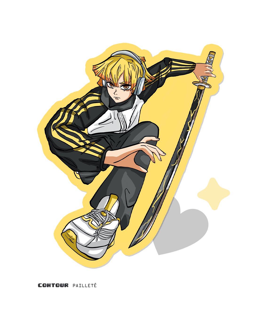 Sticker kaminari