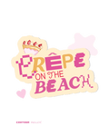 Sticker crêpe < on the beach >