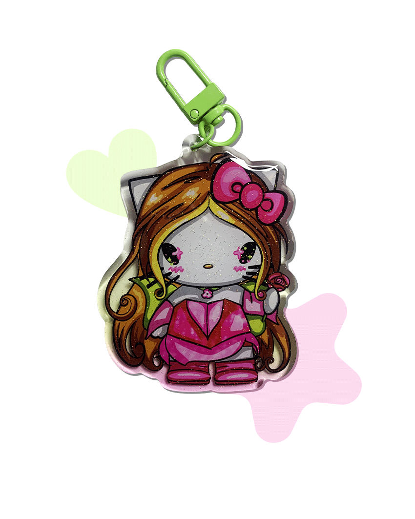 Porte-clés flower fairy