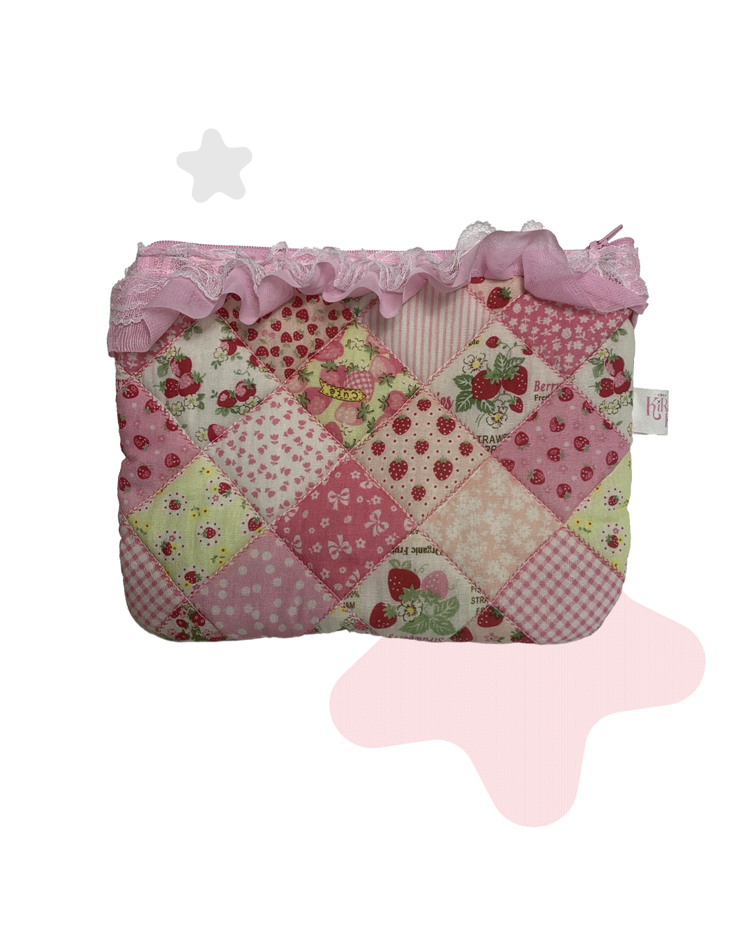 Pochette à zip matelassée