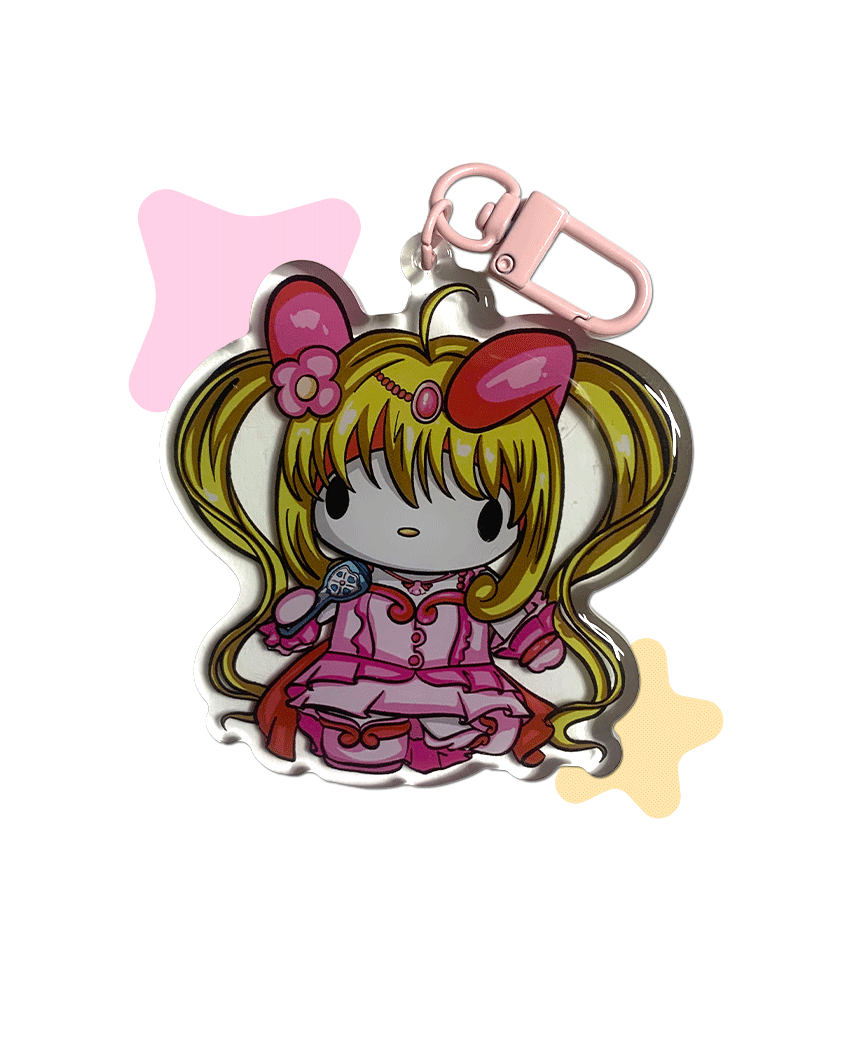 Porte-clés pink ♪ ₊˚ ningyo ♫⋆｡