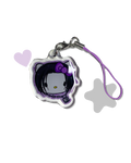mini phone charm broken rose