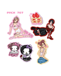 Pack 707 < 6 stickers >