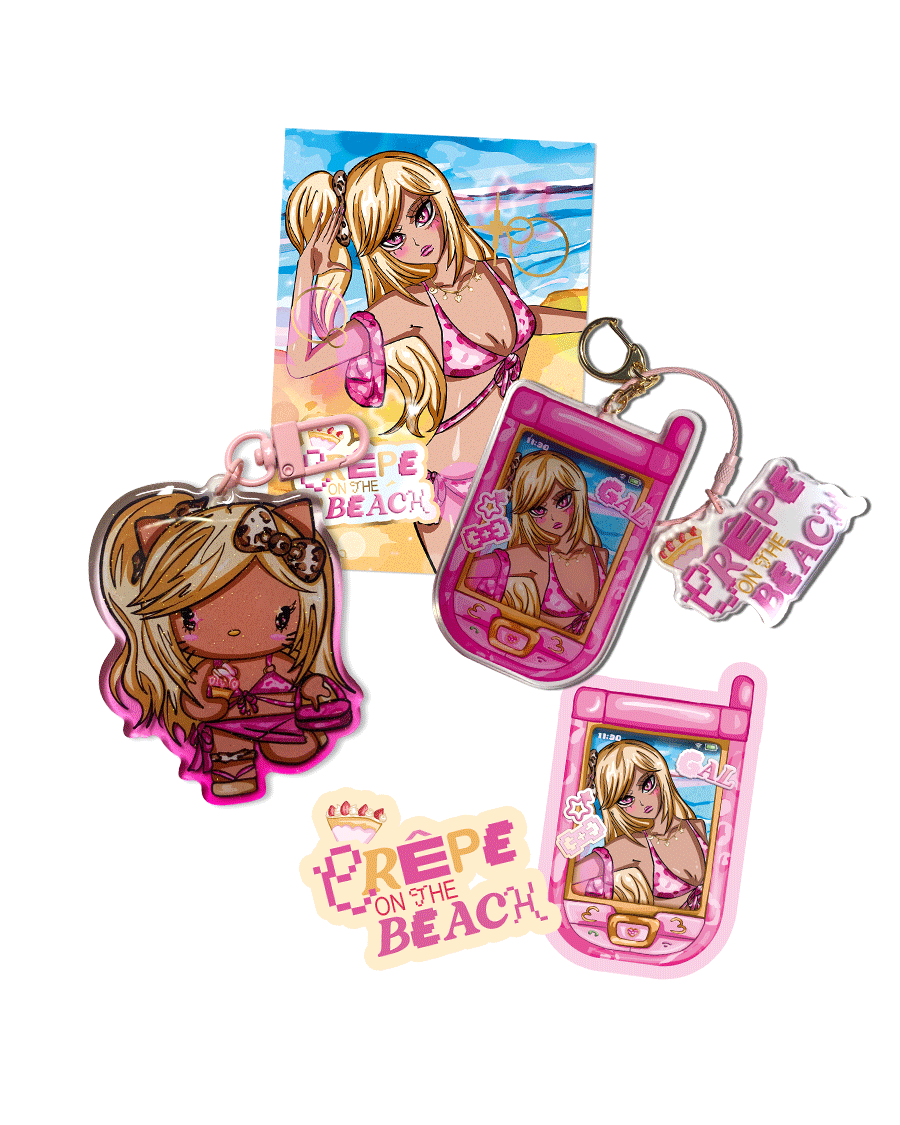 Pack < crêpe on the beach >