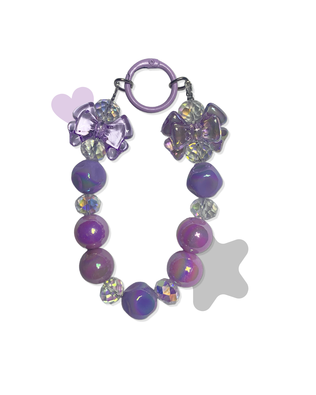 Phone charm broken rose