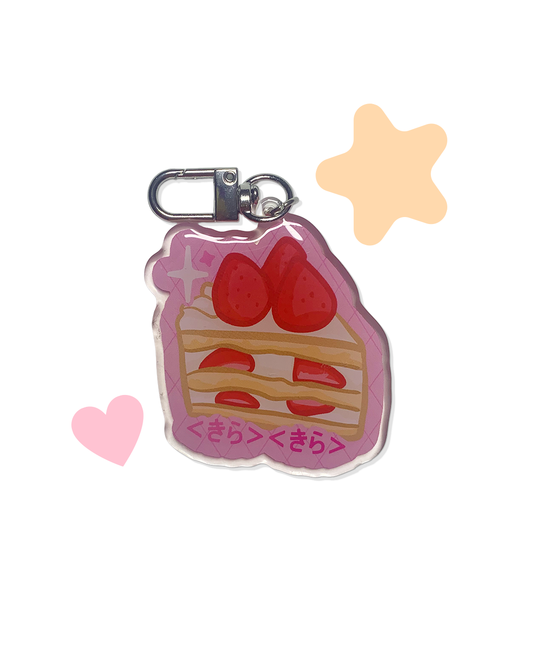 Phone charm fraisier