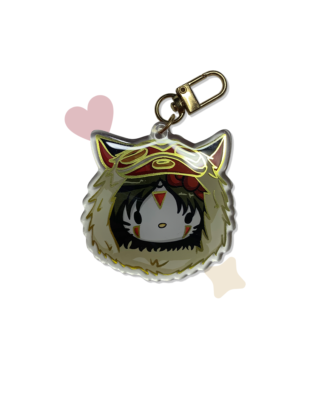 Phone charm effet doré princess