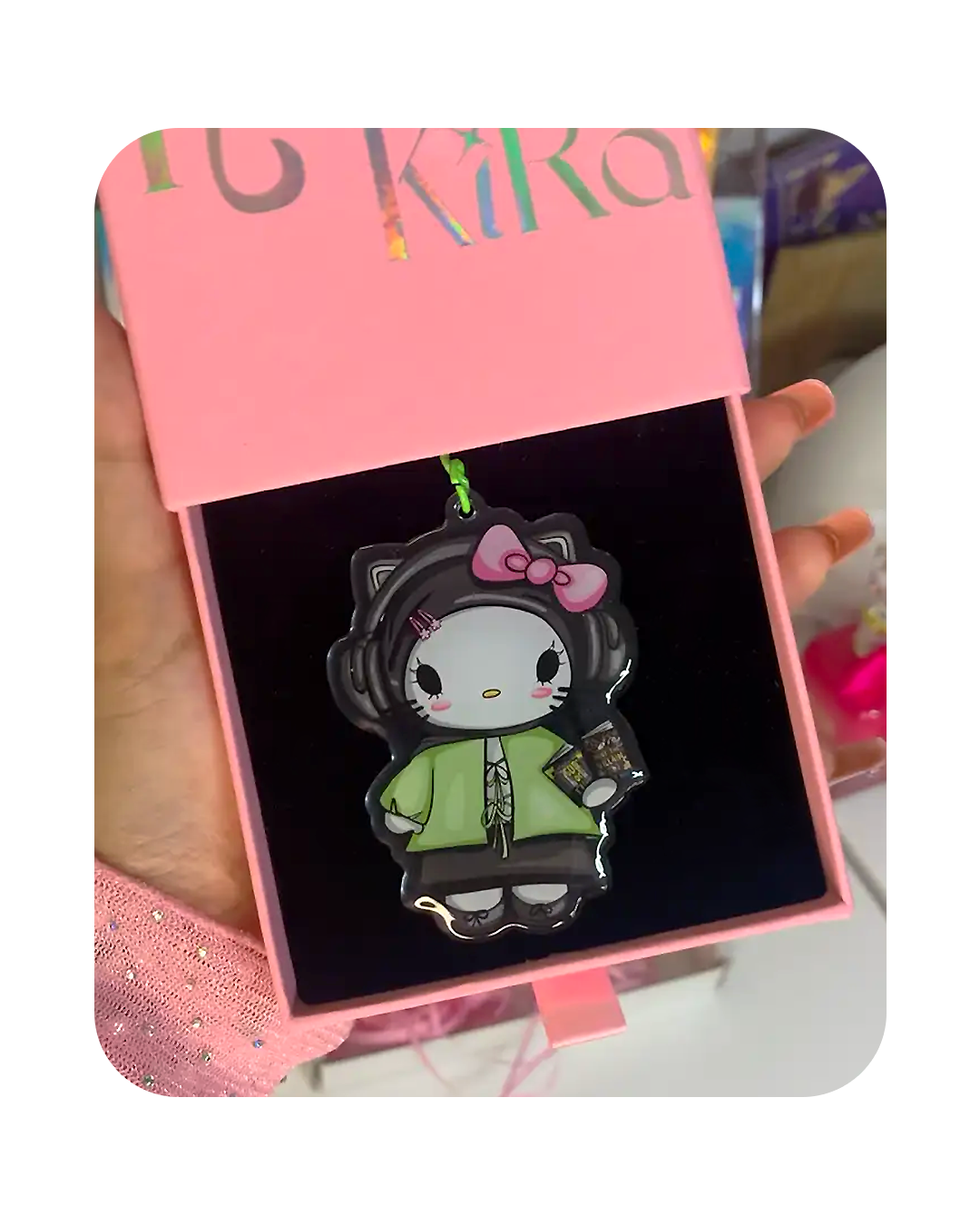 Porte-clés Kitty personnalisé