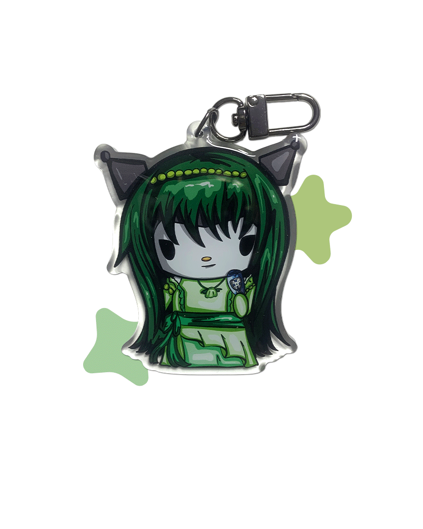 Porte-clés green ♪ ₊˚ ningyo ♫⋆｡