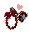 Phone charm blood