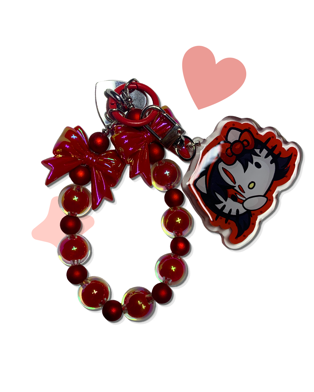 Phone charm blood