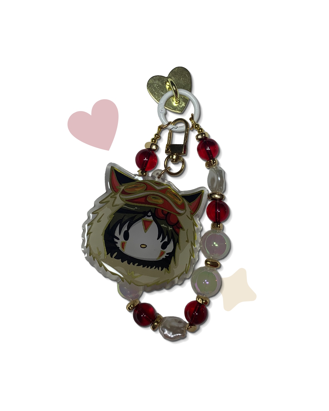 Phone charm effet doré princess