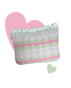 Pochette à zip matelassée