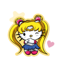 Sticker magical kitty