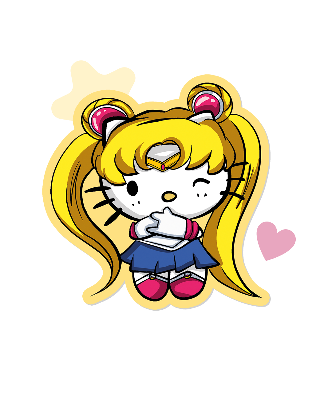 Sticker magical kitty